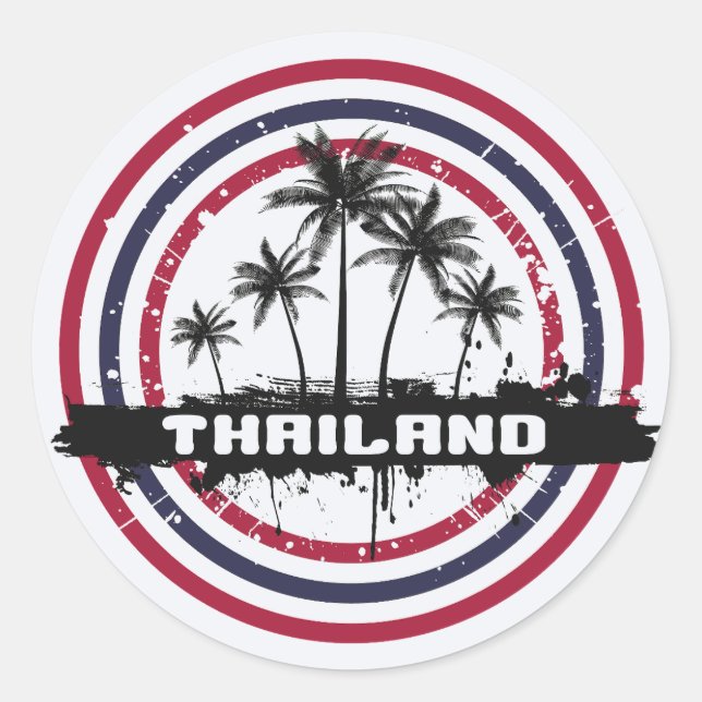 Thailand Classic Round Sticker (Front)