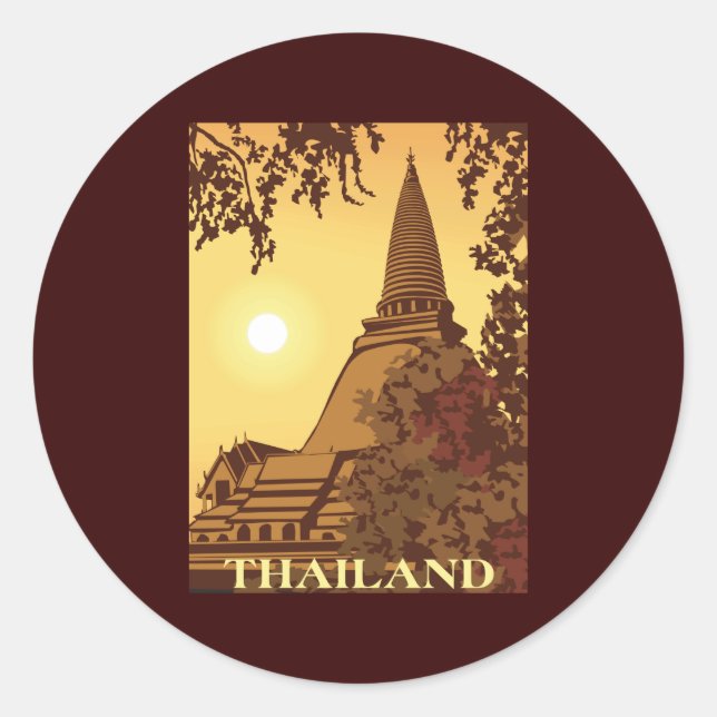 Thailand Classic Round Sticker (Front)