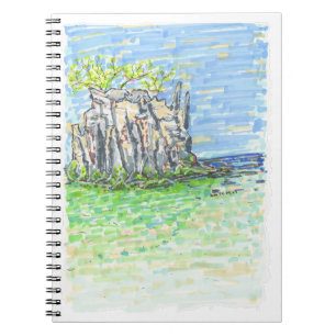 Thailand coastal scene notebook