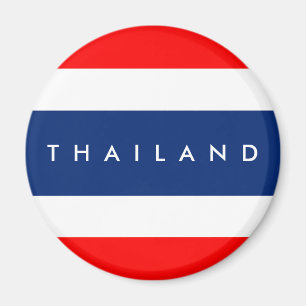 Thailand country flag nation symbol name text magnet