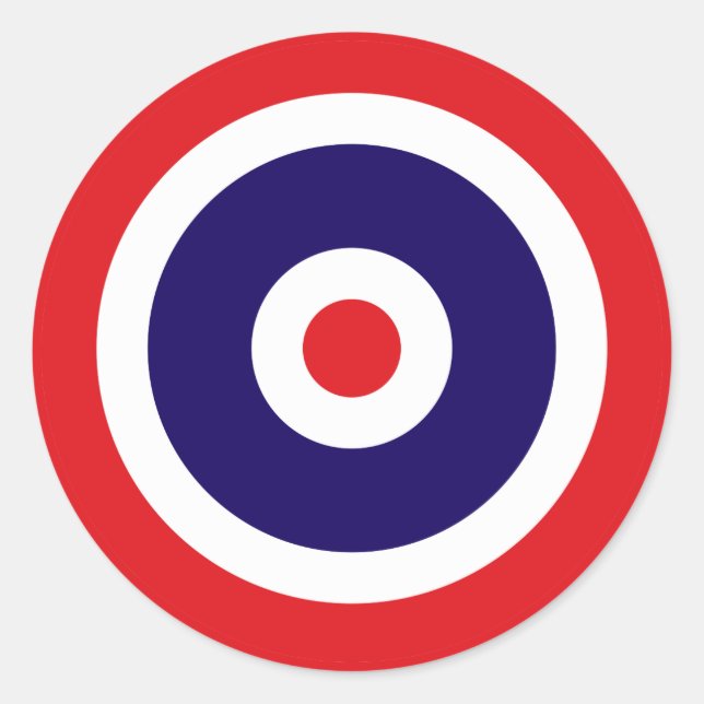 Thailand country flag roundel circle round classic round sticker (Front)