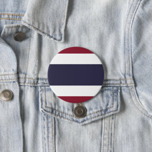 Thailand flag 7.5 cm round badge