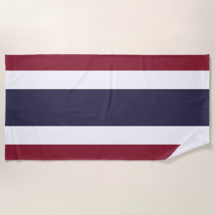 Thailand flag beach towel