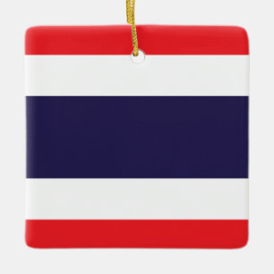 Thailand Flag  Ceramic Ornament