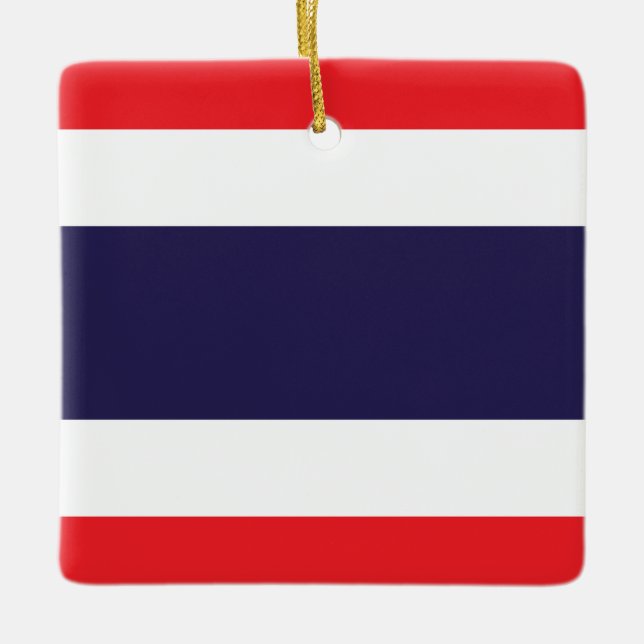 Thailand Flag  Ceramic Ornament (Front)