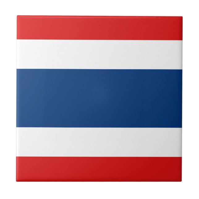 Thailand Flag Ceramic Tile (Front)