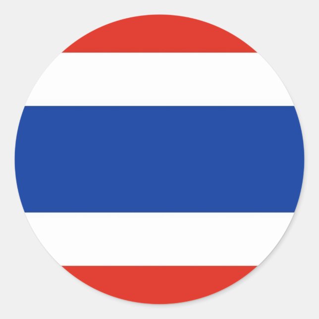 Thailand Flag Classic Round Sticker (Front)