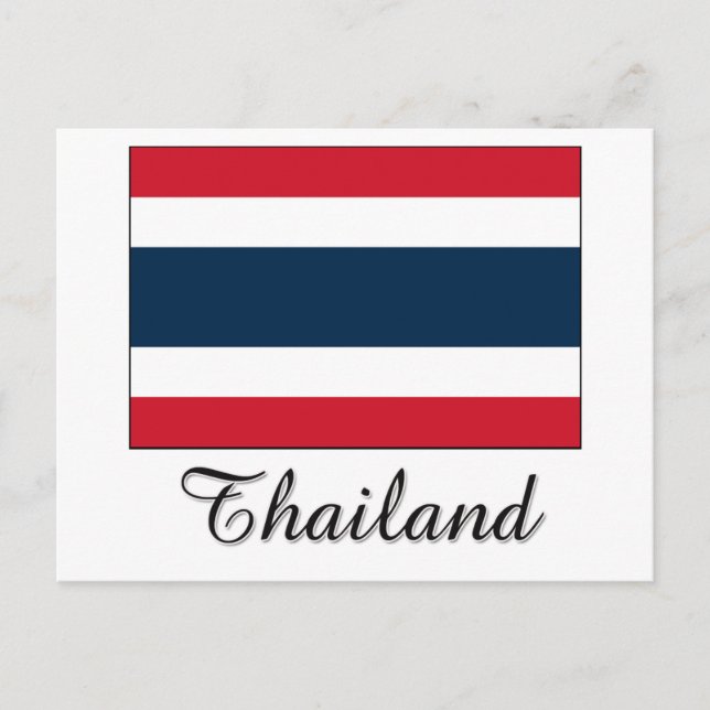 Thailand Flag Design Postcard (Front)