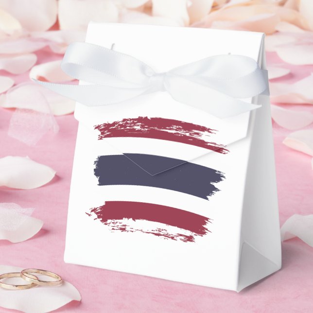 Thailand flag favour box (Wedding)