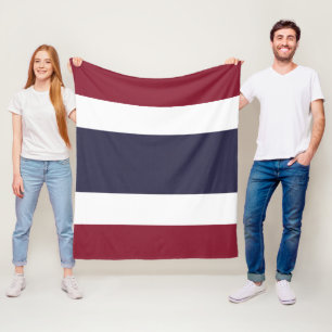 Thailand flag fleece blanket