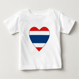 Thailand Flag Heart T-Shirt