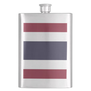 Thailand flag hip flask