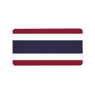 Thailand flag label