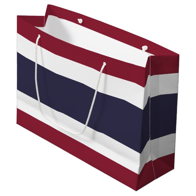 Thailand flag large gift bag (Front Angled)