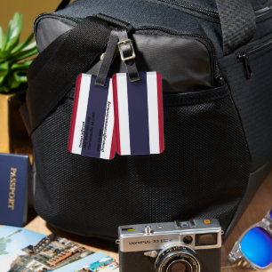 Thailand flag luggage tag
