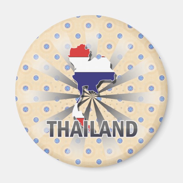 Thailand Flag Map 2.0 Magnet (Front)