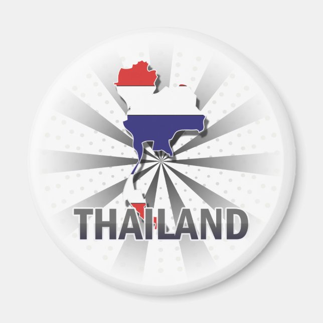 Thailand Flag Map 2.0 Magnet (Front)