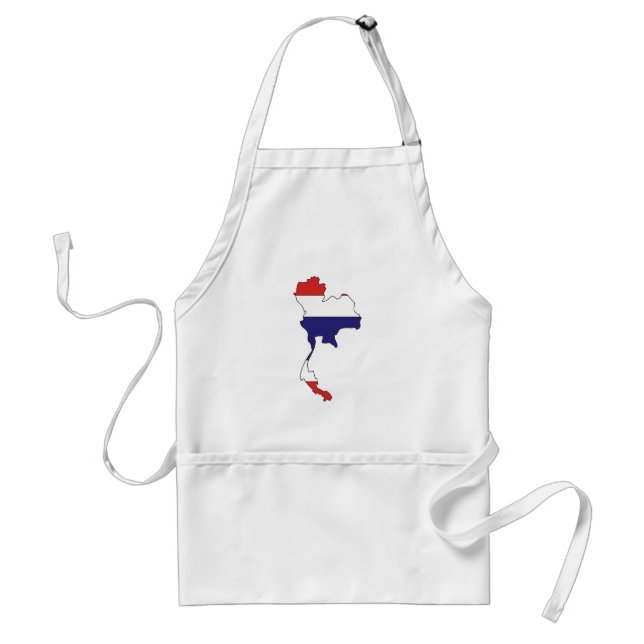 Thailand Flag Map full size Standard Apron (Front)