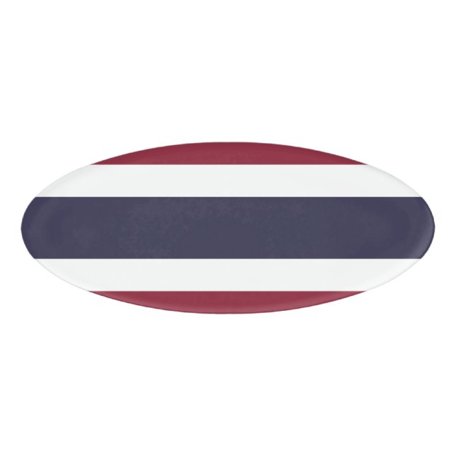 Thailand flag name tag (Front)
