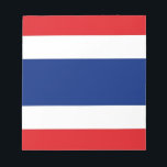 Thailand Flag Notepad<br><div class="desc">I like the way this looks and I hope you do too!  Thanks for stopping by!  Feel free to customise this to meet your needs.  Have a wonderful day!</div>