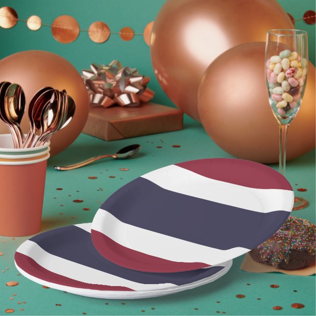 Thailand flag paper plate (Multi)