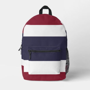 Thailand flag printed backpack