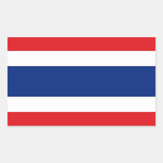 Thailand Flag Rectangular Sticker (Front)