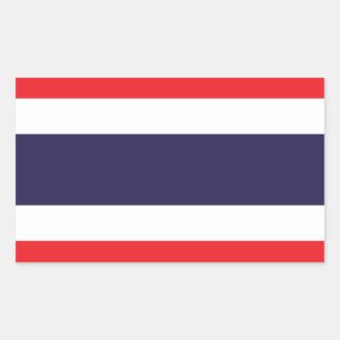 Thailand Flag Stickers* Rectangular Sticker
