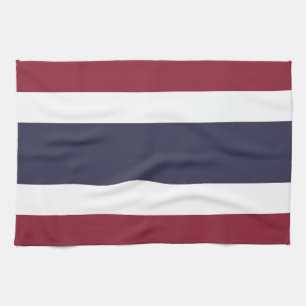 Thailand flag tea towel
