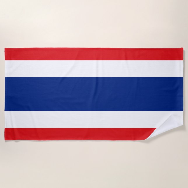  Thailand flag Thai Beach Towel (Front)