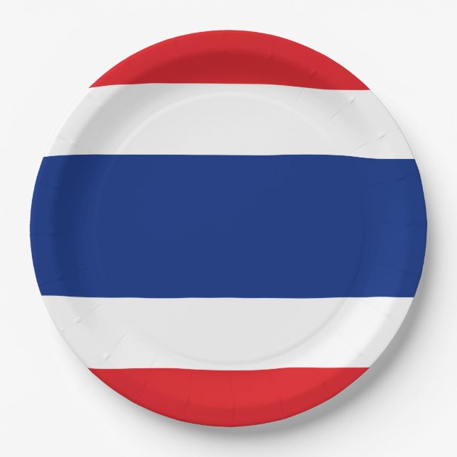  Thailand flag Thai Paper Plate (Front)