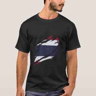 Thailand Flag Thai Pride Thai Roots Vintage Thai F T-Shirt