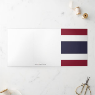Thailand flag Tri-Fold card