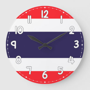 Thailand Flag Wall Clock – Wall Clocks for Kitchen