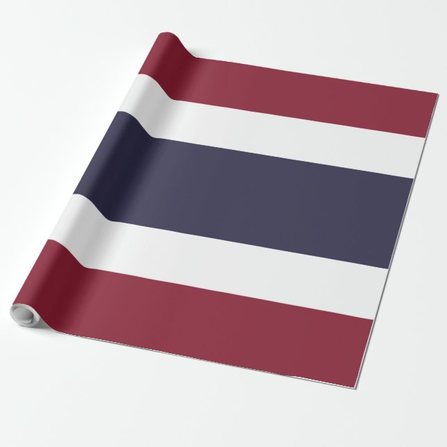 Thailand flag wrapping paper (Unrolled)