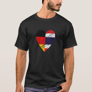 Thailand Germany Heart German Flag Thai Flag Love  T-Shirt