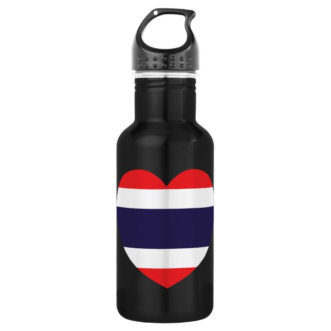 Thailand Heart Flag 532 Ml Water Bottle (Front)