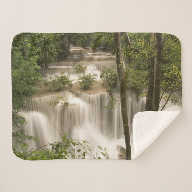 Thailand, Huai Mae Khamin Waterfall Sherpa Blanket (Front (Horizontal))