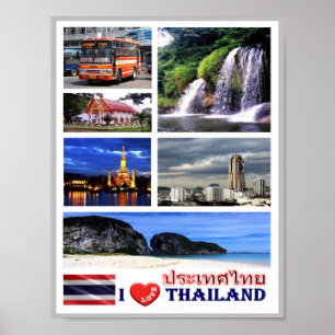Thailand - I Love - Poster