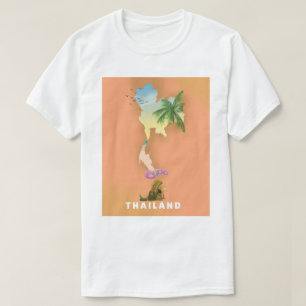 Thailand illustrated map T-Shirt