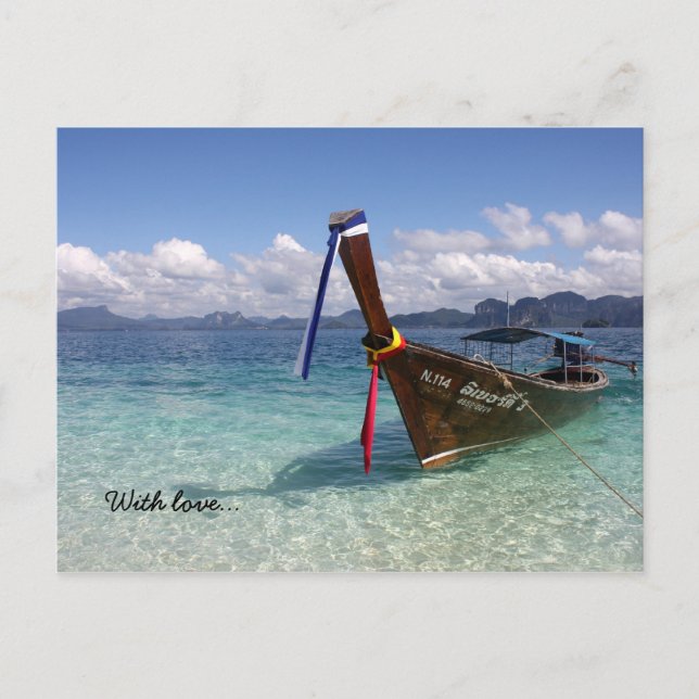 Thailand Island With love... Postcard (Front)