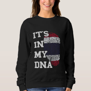 Thailand It's In My DNA Thumbmark Thai Flag Thai R Sweatshirt