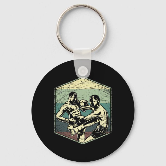 Thailand Kickboxing Muay Thai  Key Ring (Front)