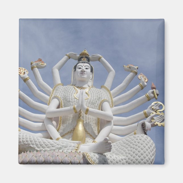 Thailand, Ko Samui aka Koh Samui). Wat Plai 3 Magnet (Front)