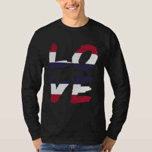 Thailand Love Flag Vacation Travel Asia T-Shirt
