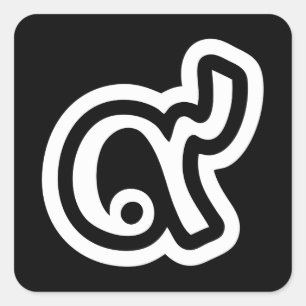 Thailand Lucky Number 9 / Nine / ๙ (Gao/Kao) Thai Square Sticker