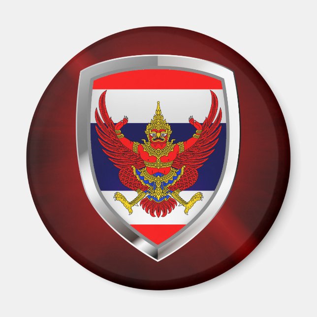 Thailand Metallic Emblem Magnet (Front)