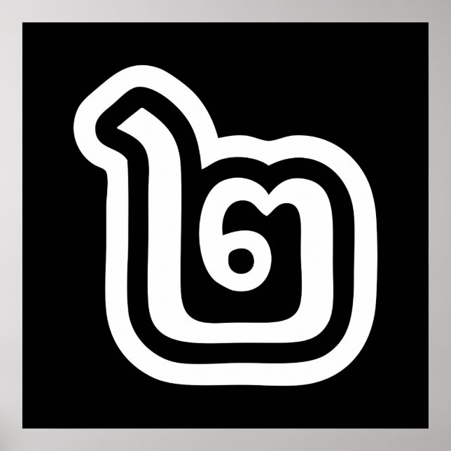 Thailand Number 2 / Two / ๒ (Song) Thai Script Poster (Front)