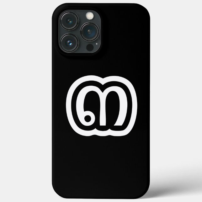 Thailand Number 3 / Three / ๓ (Sam) Thai Script Case-Mate iPhone Case (Back)