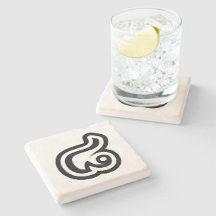 Thailand Number 8 / Eight / ๘ (Bad/Paet) Thai Stone Coaster